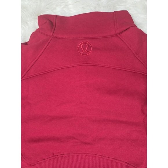 NWT Lululemon Scuba Oversized Funnel-Neck Half Zip in Red Sz 10 - Picture 6 of 6